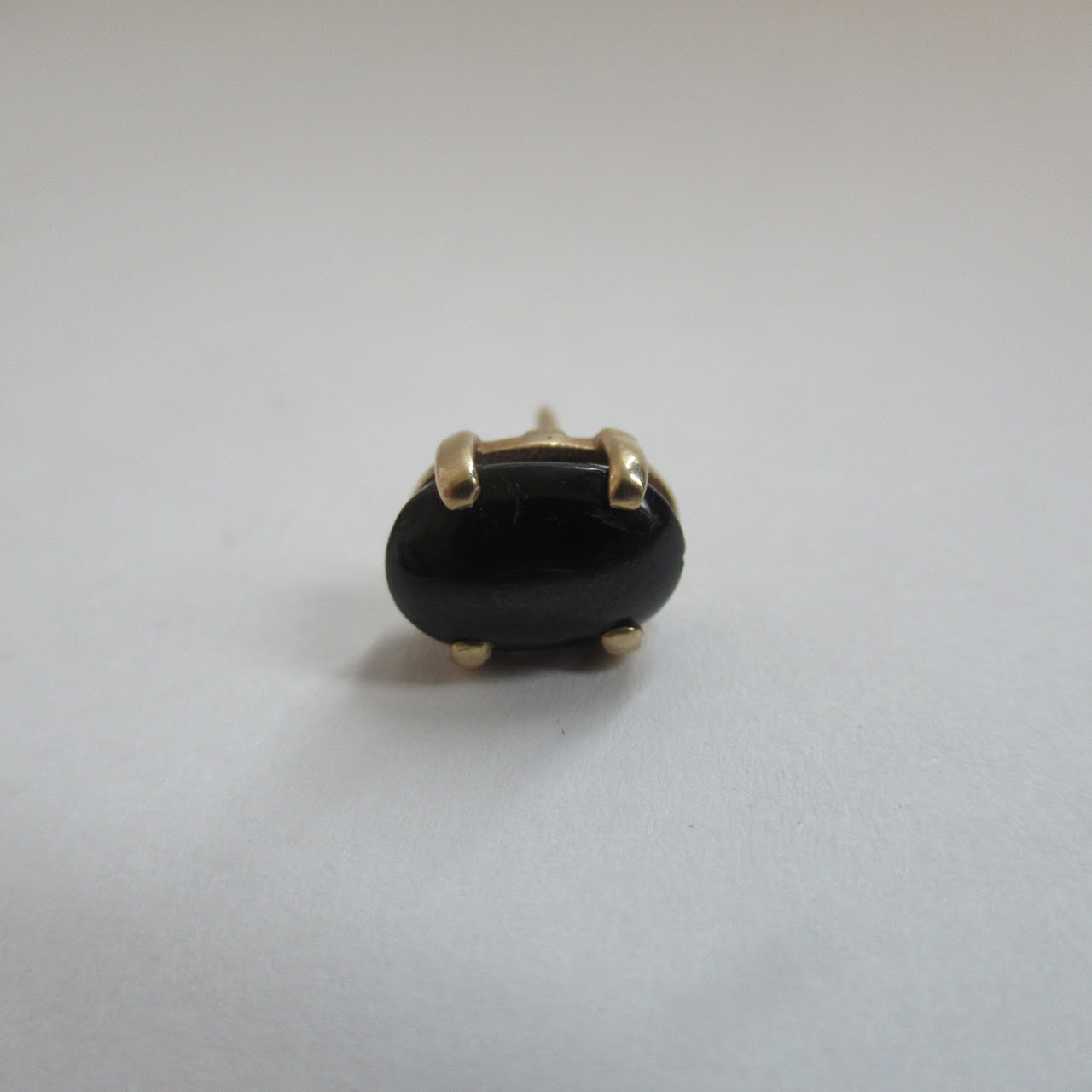 14K Gold and Stone Tie Tack