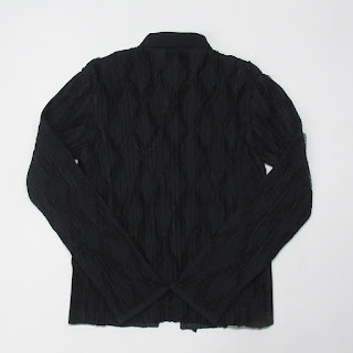 Issey Miyake Fete Black Diamond Print  Jacket