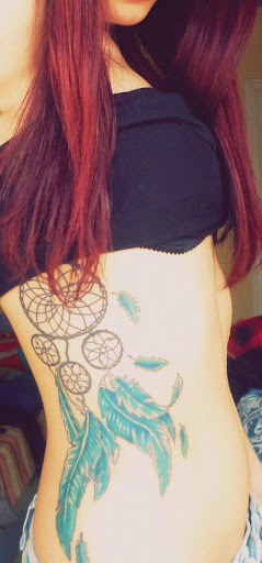 ribs Dreamcatcher Tattoos ideas for girls