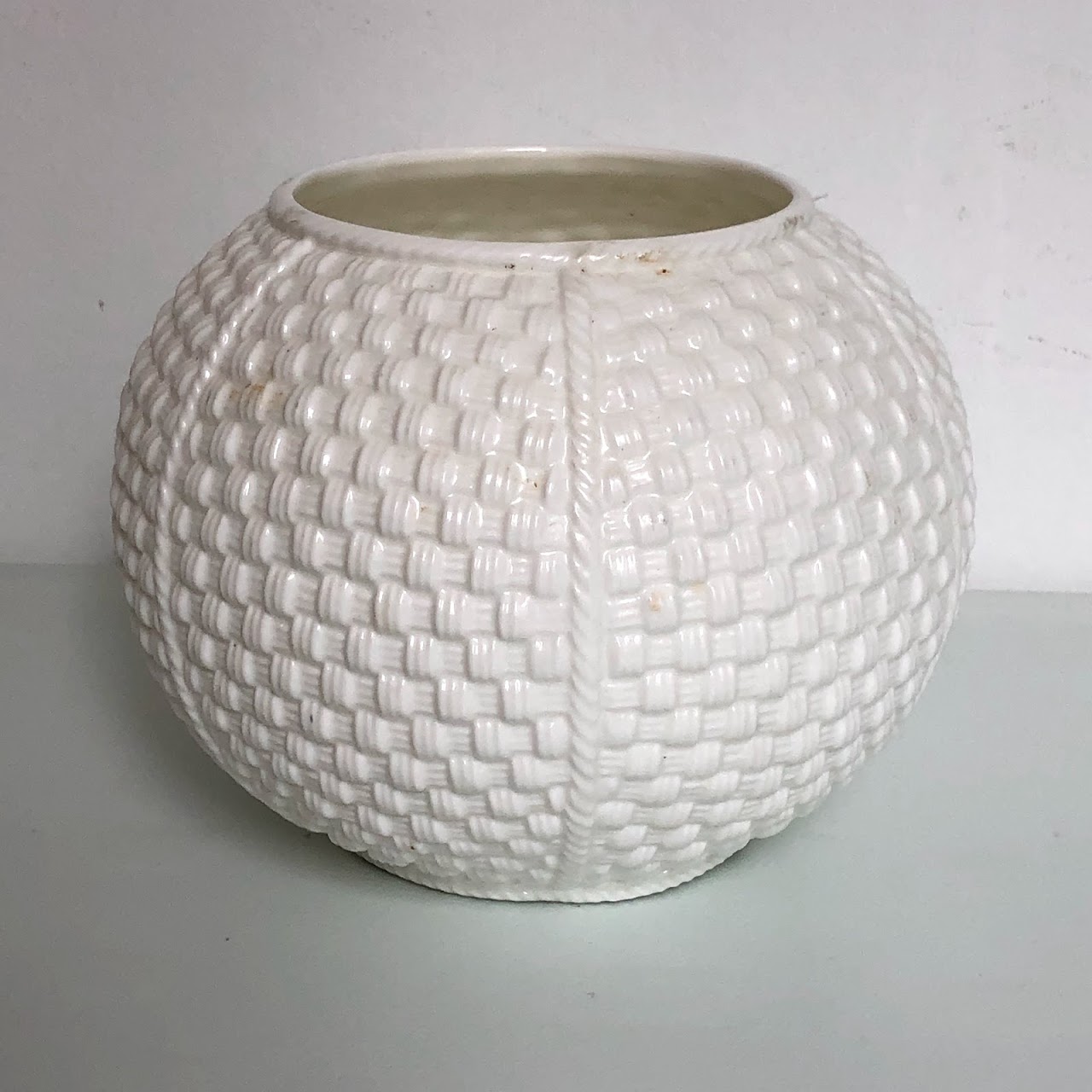 Tiffany & Co. Porcelain Basket Vase