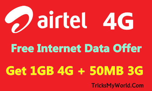 g loot offering is working close all states inwards Bharat Airtel Free 1GB 4G + 50MB 3G Data Offer past times Dialing a USSD Code (Giving a Miss Call) - August 2016