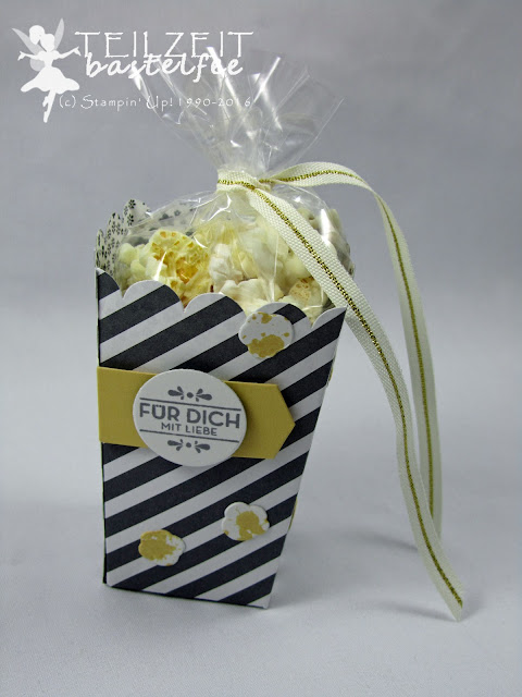 Stampin' Up! Thinlits Popcorn-Schachtel, Popcorn Box, Hausgemachte Leckerbissen, Homemade for you