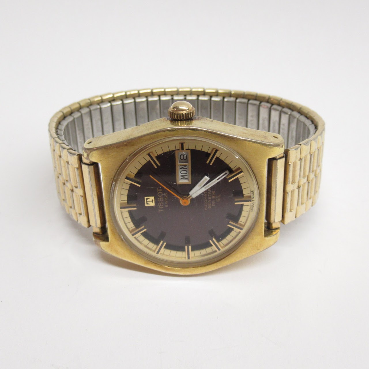 14K Gold Tissot Vintage Automatic Seastar  PR516 Watch