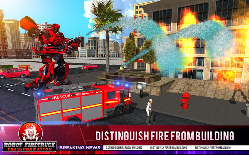 Firefighter Real Robot Rescue Firetruck Simulator