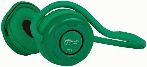  ARCTIC P311 Bluetooth Stereo Headphones, Integrated Microphone, 20-Hr Playback - Green