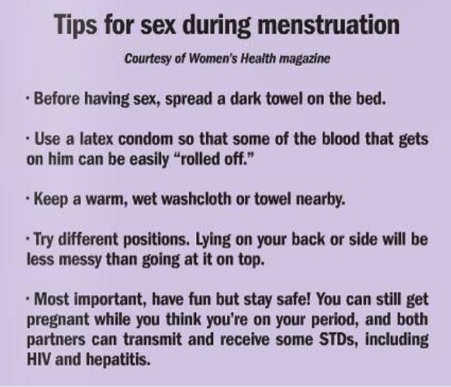 Having Sex During Menstrual Cycle 82