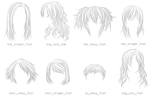 photoshop hair brushes