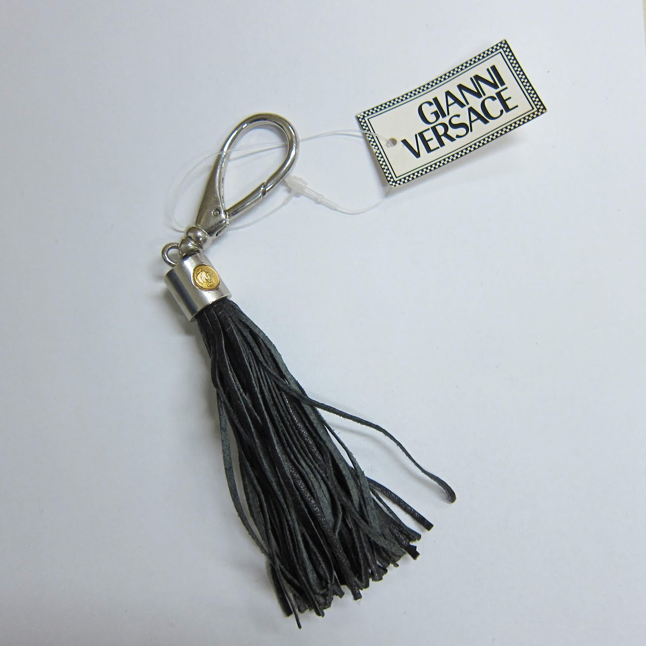 Gianni Versace Leather Tassel Keychain