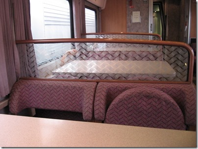 IMG_0694 Amtrak Cascades Talgo Pendular Series VI Dining Car Interior at Union Station in Portland, Oregon on May 10, 2008