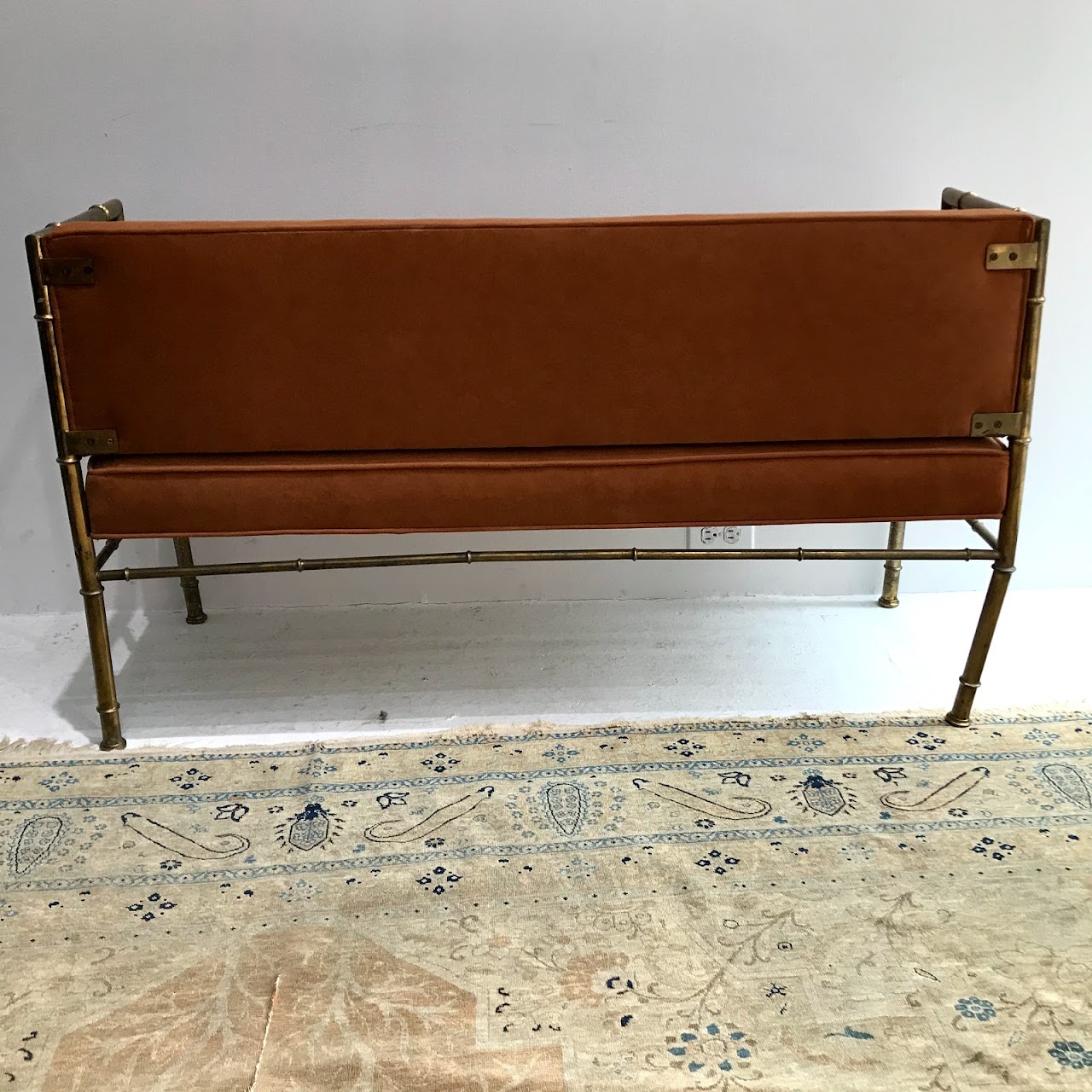 Faux Bamboo Vintage Bench