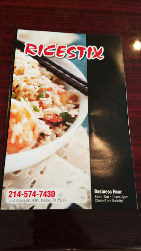 Asian Fusion Restaurant «RiceStix», reviews and photos, 1894 Royal Ln, Dallas, TX 75229, USA