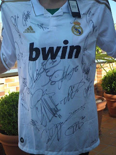 Camiseta del Real Madrid firmada