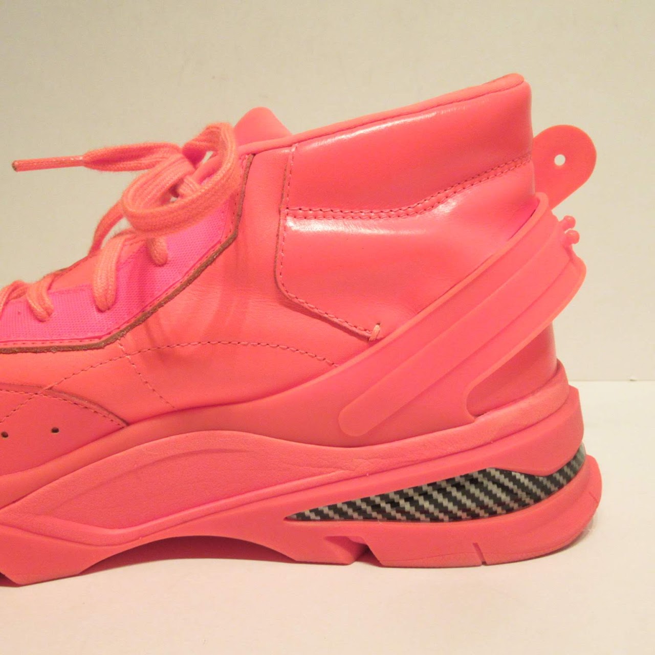 orange calvin klein trainers