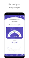 Weight Tracker+ BMI Calculator Screenshot