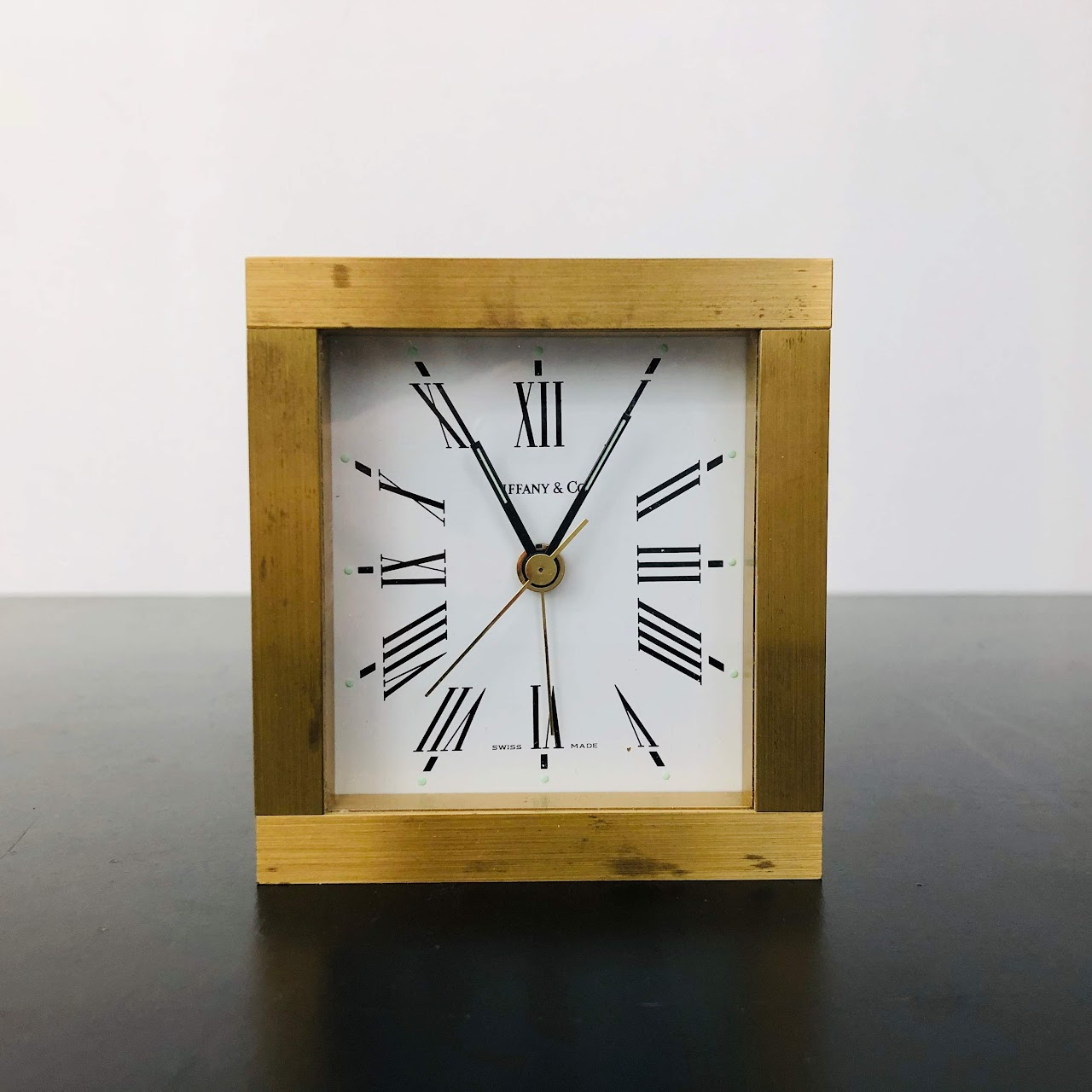 Tiffany & Co. Brass Alarm Clock