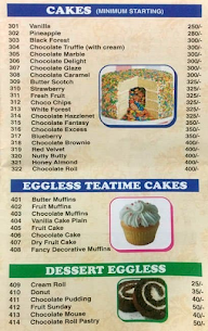 Mr Baker's The Cake Shop menu 2