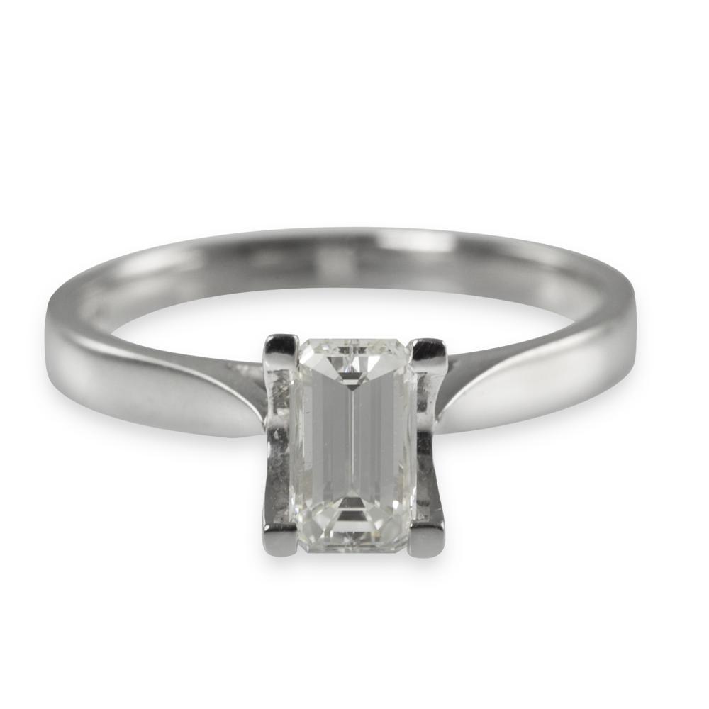 Cut Diamond Solitaire Ring