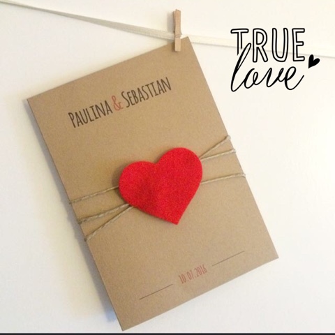 Składanka Zaproszenia Na Każdą Okazję True Love Zaproszenia