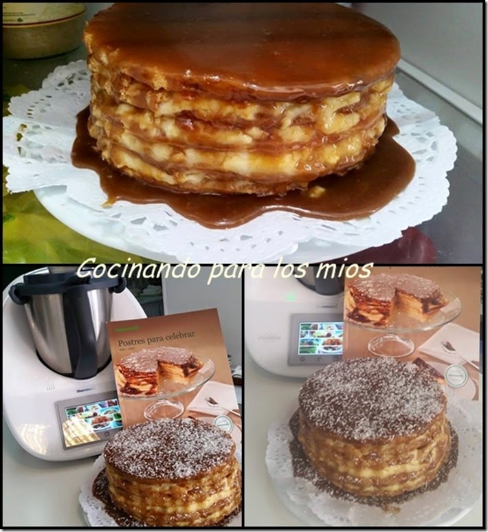 elaboracion tarta milhojas de crema y toffee111