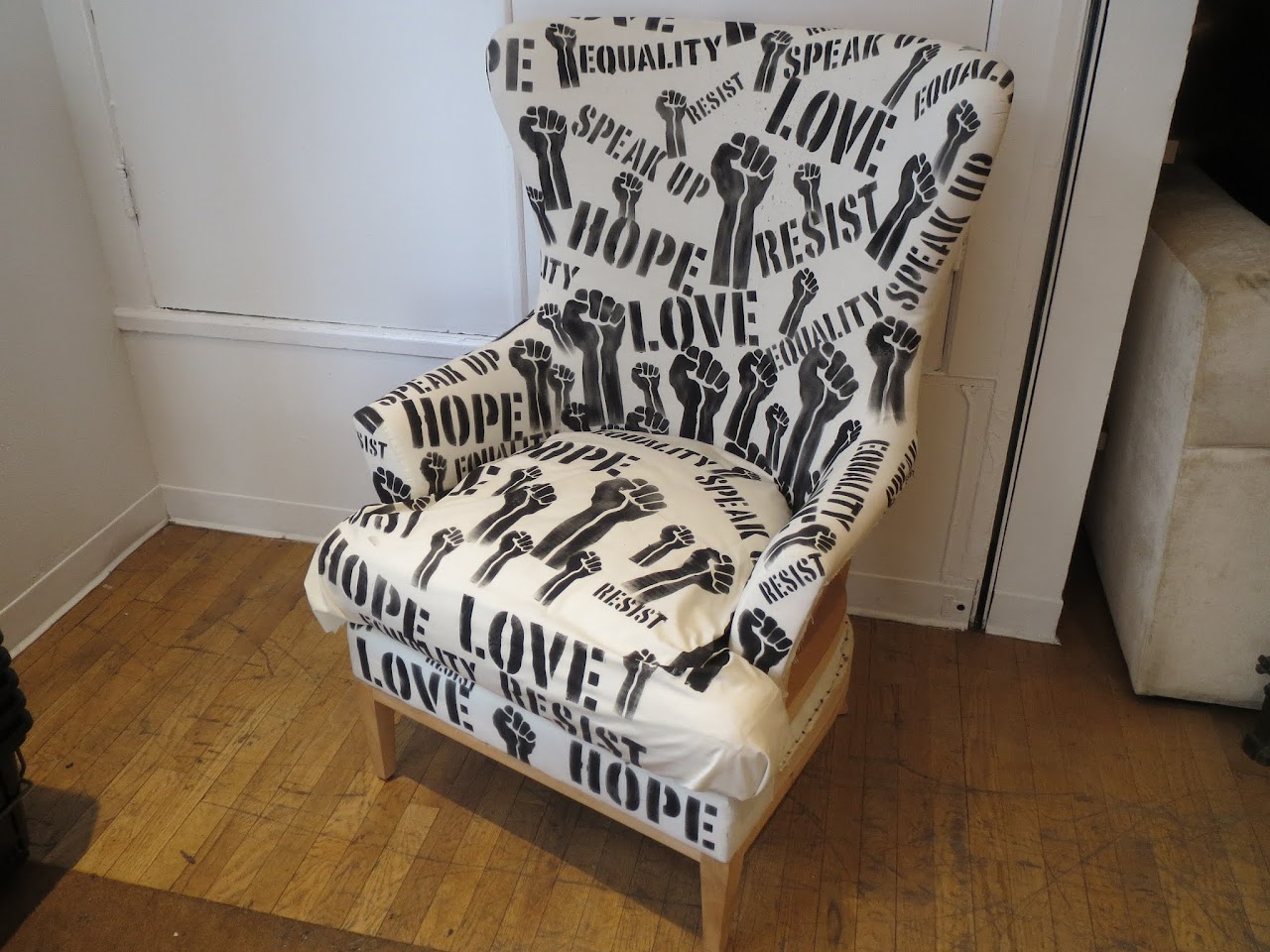 Stencil 1- Equality Arm Chair