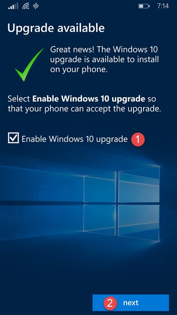 更新、升级、Windows Phone 8.1、Windows 10 移动版、升级顾问