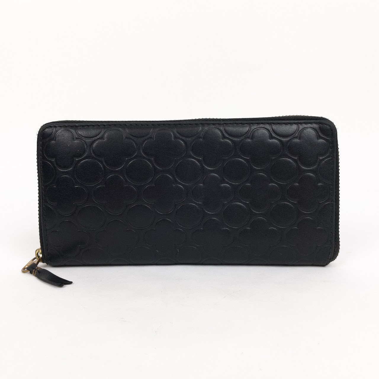 Comme des Garçons Leather Clover Embossed Wallet