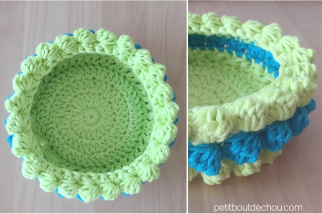 Round Double Crochet Coaster Pattern And Basket