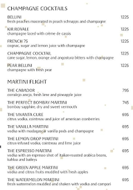 Celsius - Vivanta by Taj menu 1