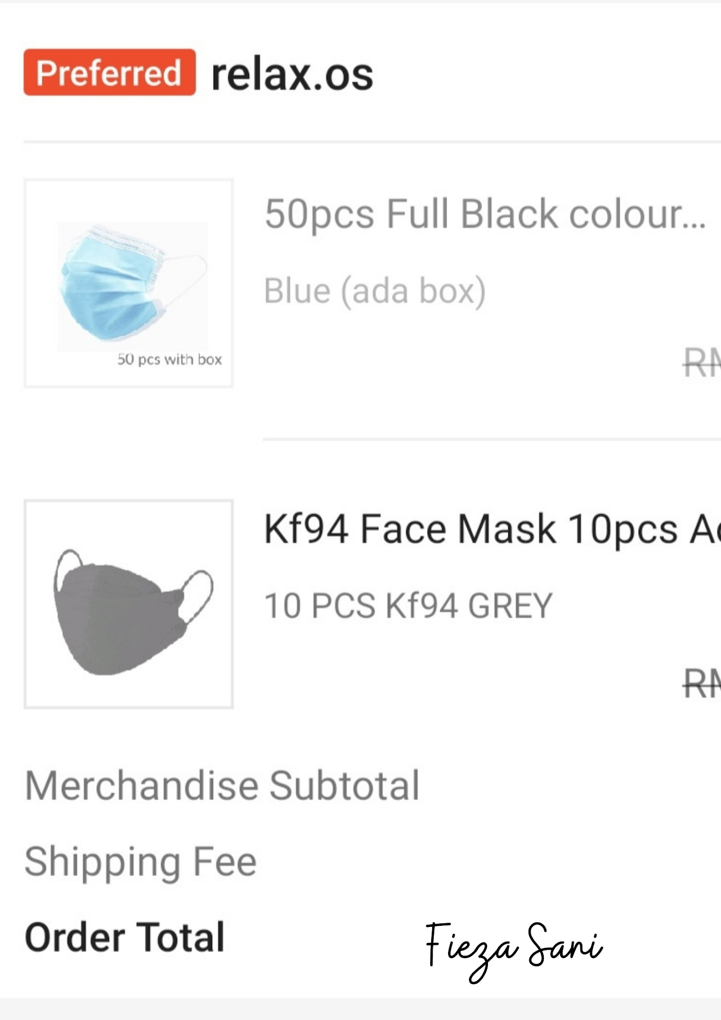 kf94 mask,cara refund di shopee