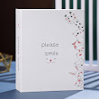 Album ảnh 6x9 đựng 200 ảnh, mẫu Please Smile tấm bìa cứng siêu đẹp tại In Ảnh Theo Yêu Cầu