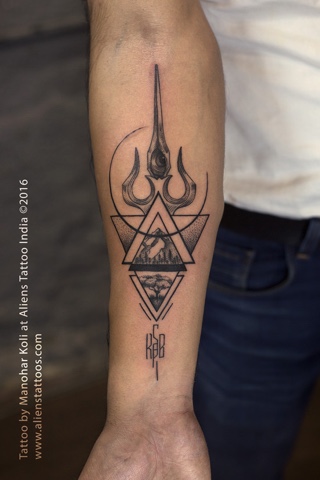 Trishul Tattoo Projects :: Photos, videos, logos, illustrations and  branding :: Behance