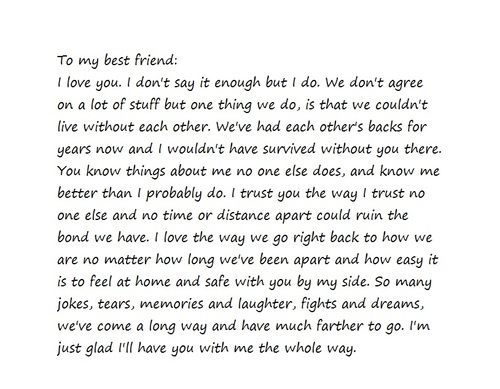 happy birthday letter to my best friend