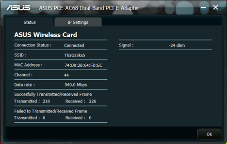 ASUS PCE-AC68, 802.11ac, Dual-band, Wireless-AC1900, Adattatore PCI-E, recensione, networking, wireless