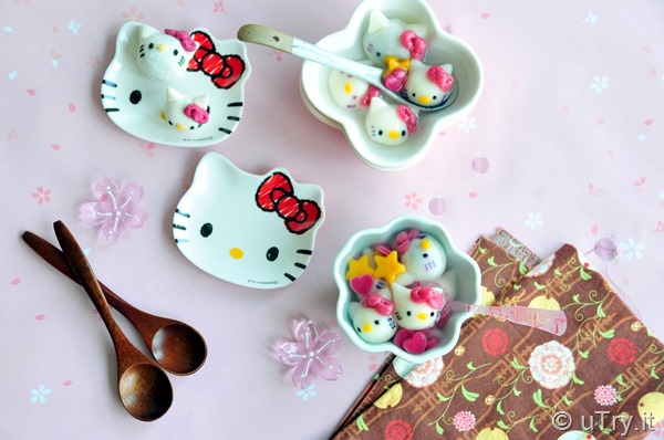 Hello Kitty Red Bean Dumplings (凱蒂貓紅豆湯丸) for Chinese New Year  http://uTry.it