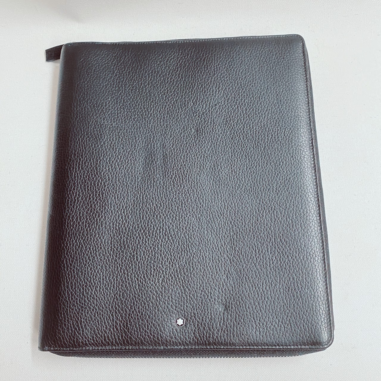 Montblanc Black Leather Notepad and Tablet Case