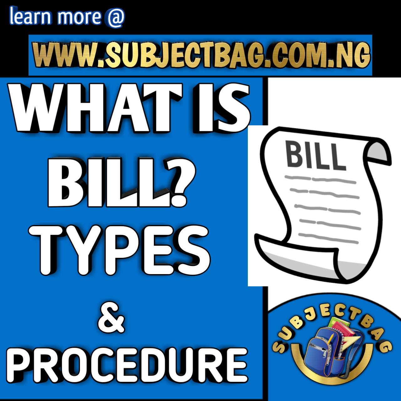 what-is-bill-types-and-procedure-subject-bag