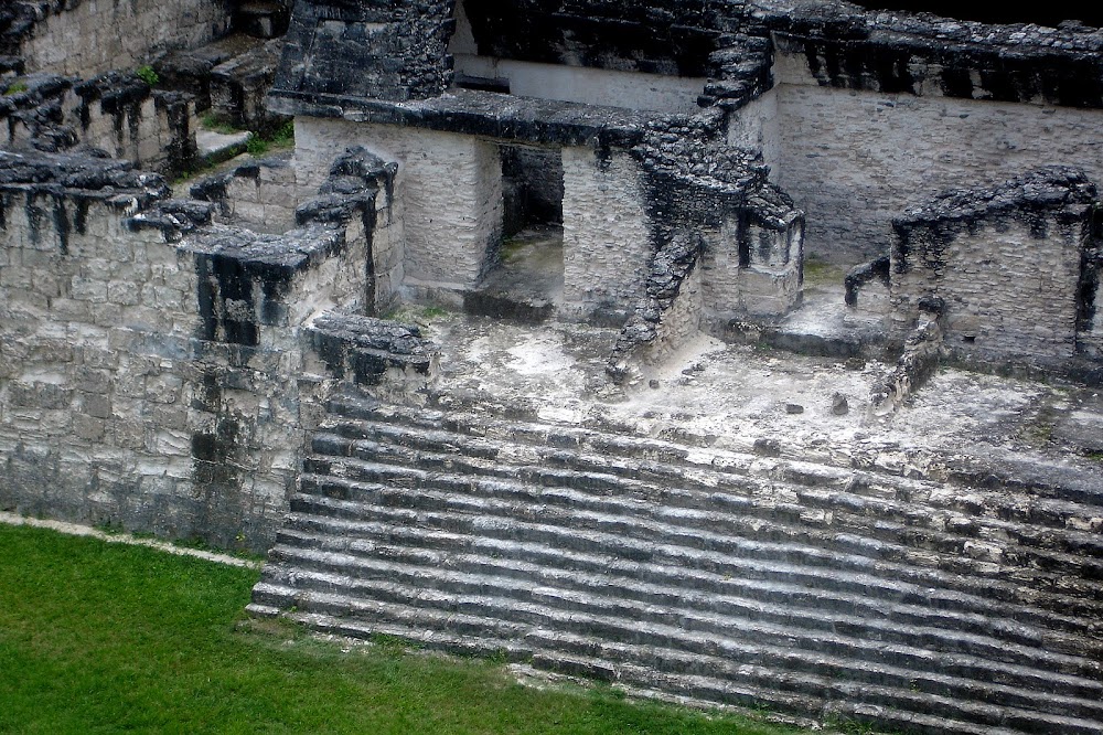 looking down from one of the temples