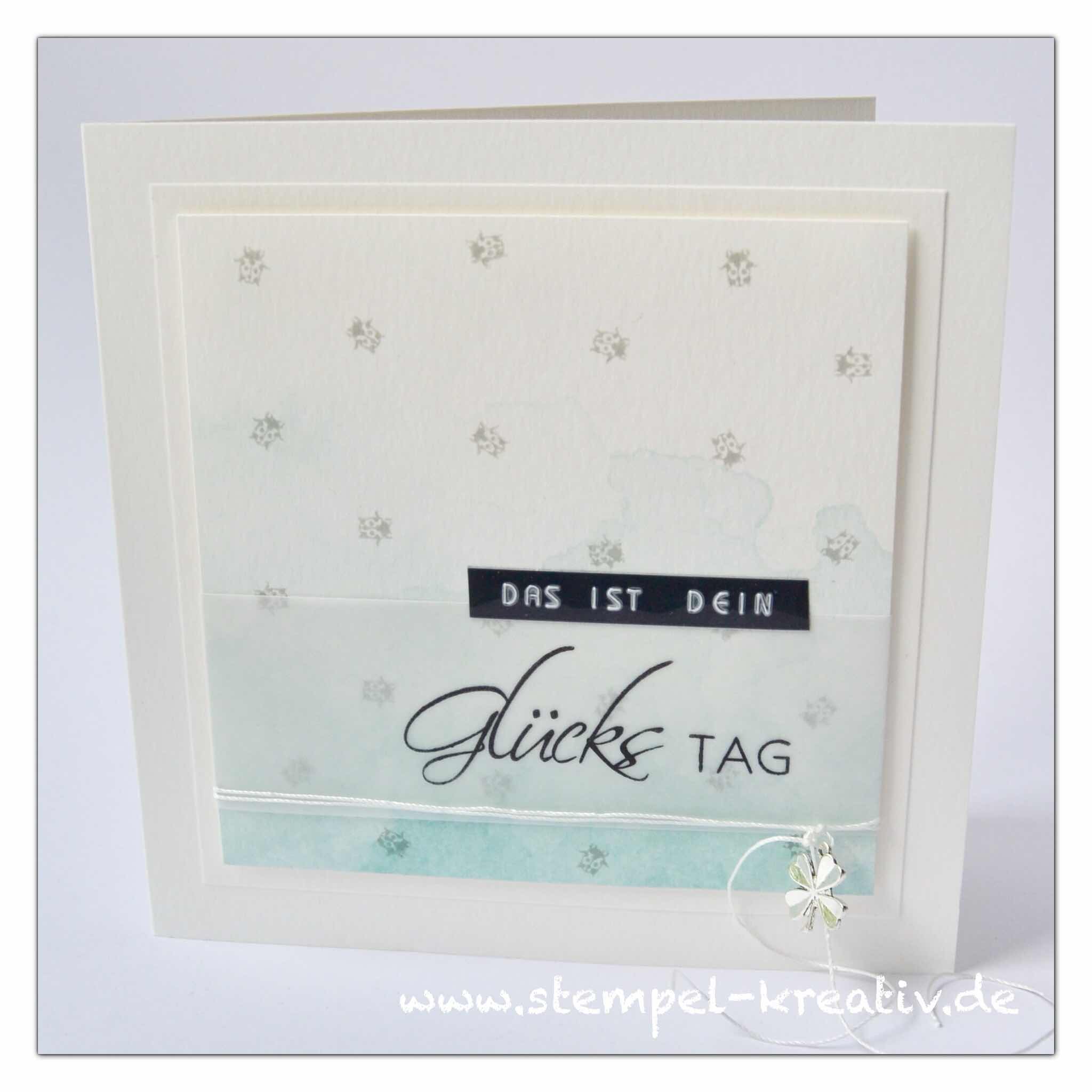 Glückwunschkarte Glücks-Set Glückstag