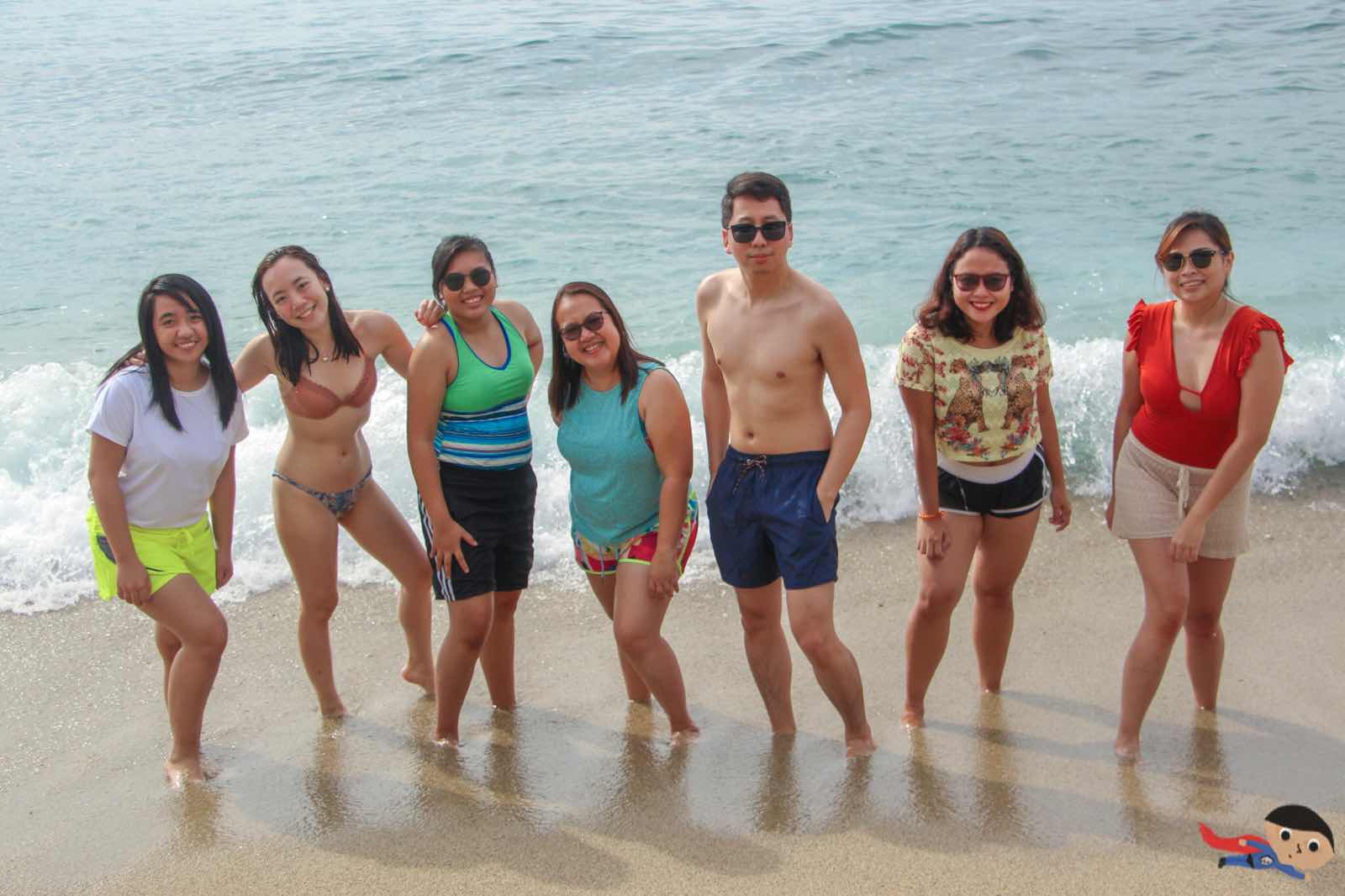 Renz Cheng and friends in La Luz Beach Resort