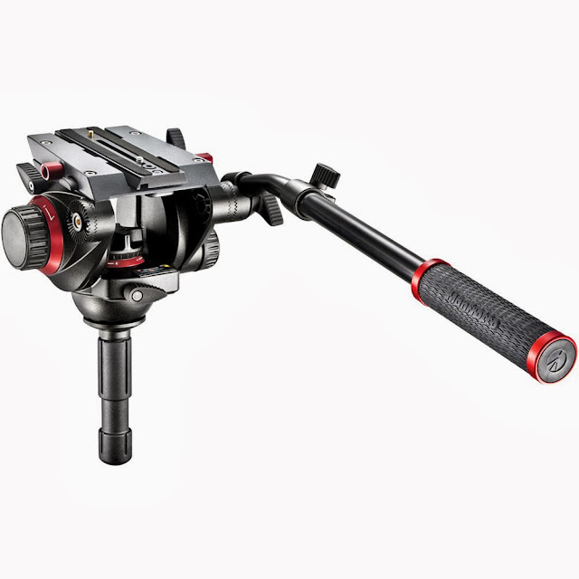 Manfrotto 504HD Head w 546B 2 Stage Aluminum Tripod System Kit MFR 504HD 546BK 719821305446