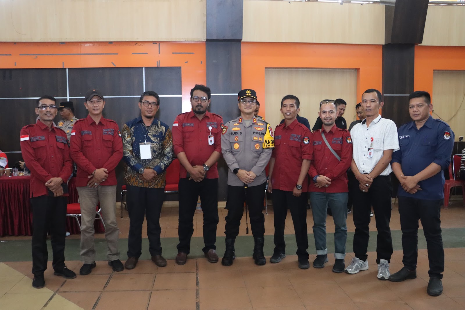 Kapolres Inhil Cek Langsung Kegiatan Rapat Pleno KPU