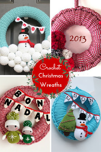 Not 2 late to craft: Merry Christmas crochet wreath!