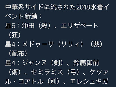 [最も選択された] fgo 水着鯖 2019 リーク 255474-Fgo 水着鯖 2019 リーク