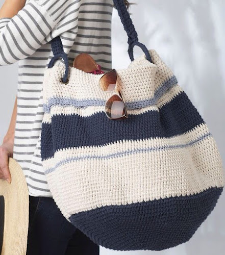 Bolso de crochet grande