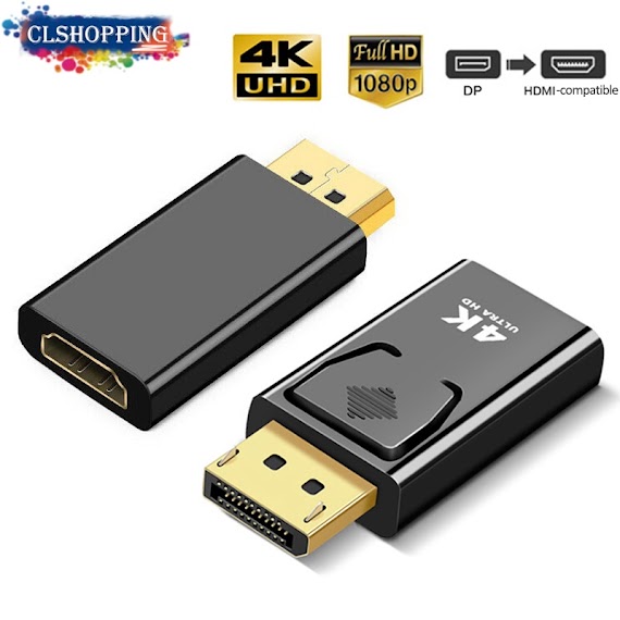 Cáp Chuyển Đổi 4K Displayport Sang Hdmi Cho Pc Tv