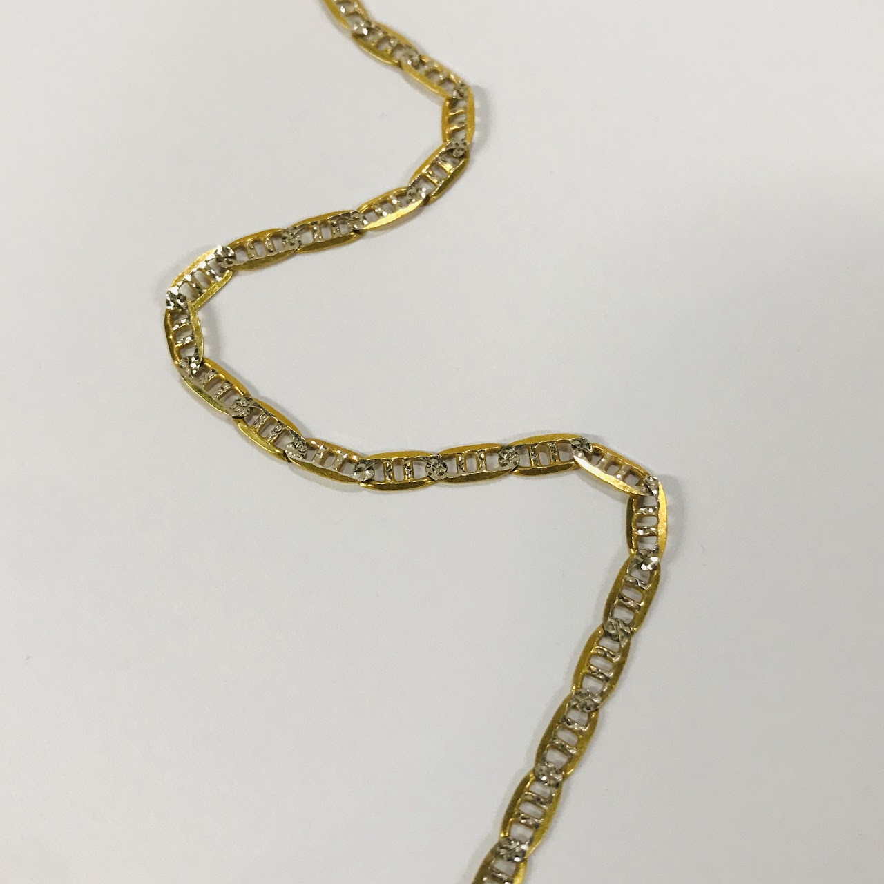 14K Yellow and White Gold Necklace