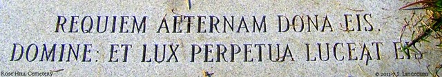 Requiem Aeternam Dona Eis Even More Latin In The Cemetery