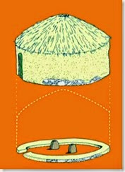 Illeta dels Banyets - reconstrucción de la cabaña neolítica