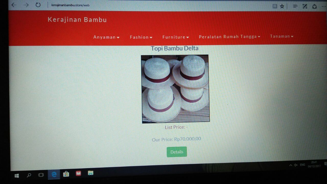 KANGAGUSH Toko online kerajinan Bambu Tangerang 