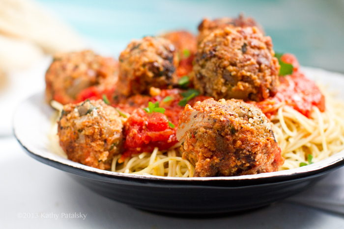 Spaghetti & No-Meatballs. Vegan. - HealthyHappyLife.com